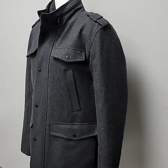 Guess wool blend pea coat